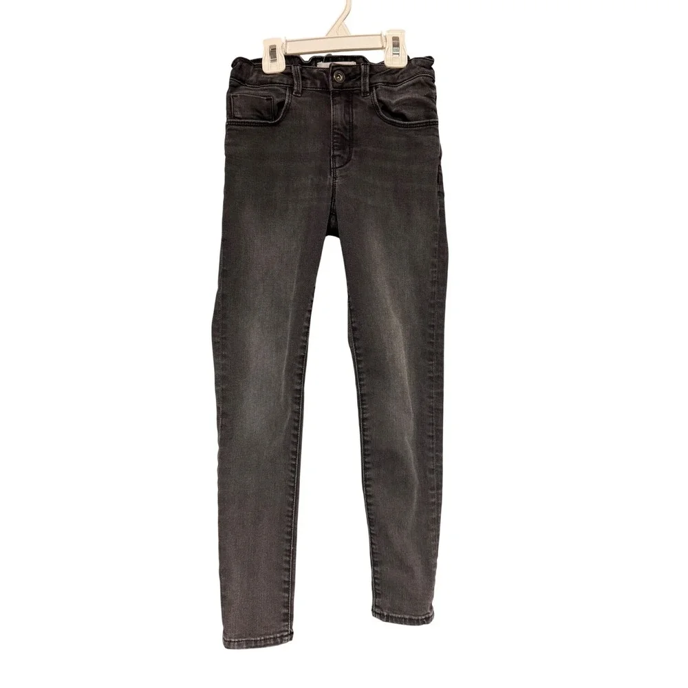 Zara Kids Denim Collection Faded Black Skinny Jeans Size 10 140cm Slim Fit